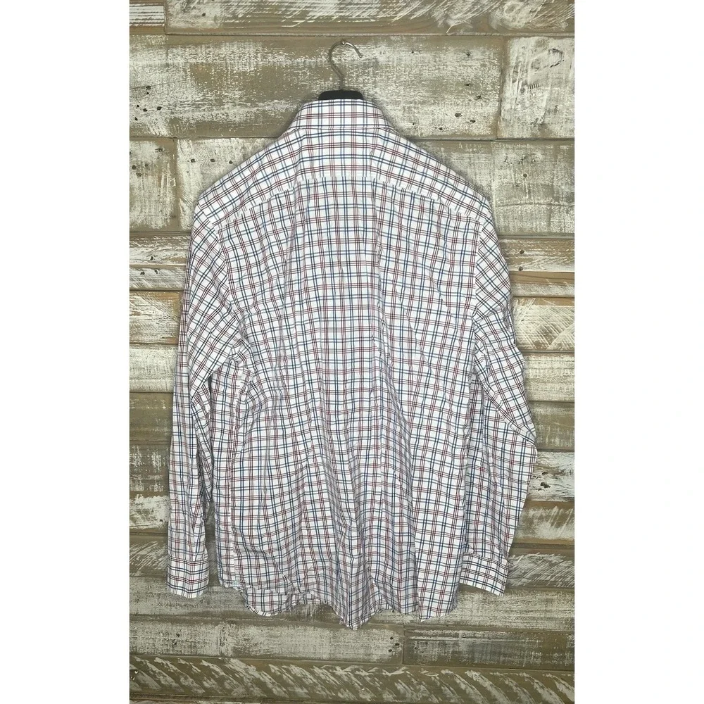 Banana Republic‎ mens checkered grant fit dress shirt XL